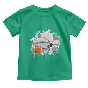 Cowboy Football Helmet Toddler T Shirt Game Day Spirit Gift TS12 Irish Green Print Your Wear