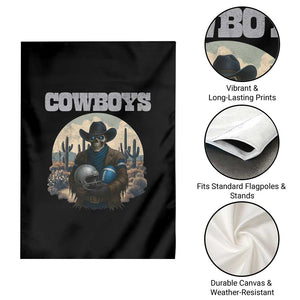 Skeleton Cowboy Football Player Garden Flag Western Fan Gift TS12 Print Your Wear