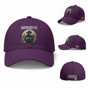 Skeleton Cowboy FB Player Baseball Cap Western Fan Gift TS12 Baseball Cap Universal Fit Purple Print Your Wear