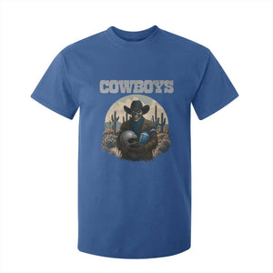 Skeleton Cowboy Football Player T Shirt For Kid Western Fan Gift TS12 Royal Blue Print Your Wear