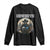 Skeleton Cowboy Football Player Long Sleeve Shirt Western Fan Gift - Print Your Wear