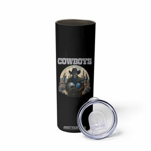 Skeleton Cowboy Football Player Skinny Tumbler Western Fan Gift TS12 Print Your Wear