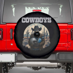 Skeleton Cowboy Football Player Spare Tire Cover Western Fan Gift TS12 Black Print Your Wear