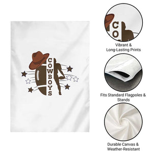 Cowboy Football Pride Garden Flag Western Style Gift TS12 Print Your Wear