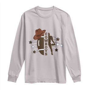 Cowboy Football Pride Long Sleeve Shirt Western Style Gift TS12 Ice Gray Print Your Wear