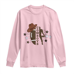 Cowboy Football Pride Long Sleeve Shirt Western Style Gift TS12 Light Pink Print Your Wear