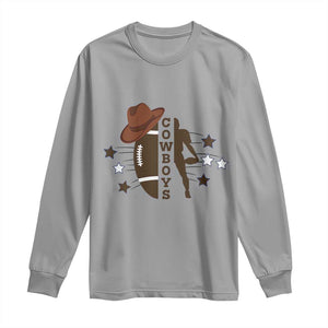 Cowboy Football Pride Long Sleeve Shirt Western Style Gift TS12 Sport Gray Print Your Wear