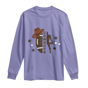 Cowboy Football Pride Long Sleeve Shirt Western Style Gift TS12 Violet Print Your Wear