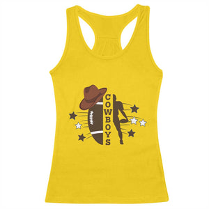 Cowboy Football Pride Racerback Tank Top Western Style Gift - Print Your Wear