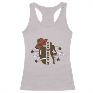 Cowboy Pride Racerback Tank Top Western Style Sport Lover Gift TS12 Ice Gray Print Your Wear