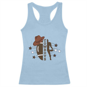 Cowboy Pride Racerback Tank Top Western Style Sport Lover Gift TS12 Light Blue Print Your Wear