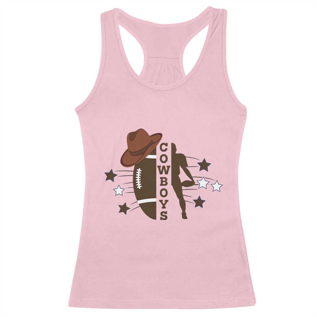 Cowboy Pride Racerback Tank Top Western Style Sport Lover Gift TS12 Light Pink Print Your Wear