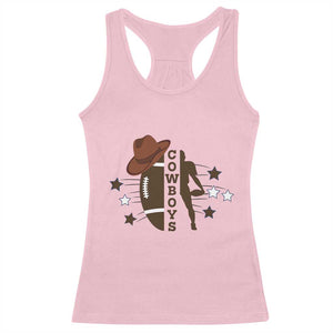 Cowboy Football Pride Racerback Tank Top Western Style Gift - Print Your Wear