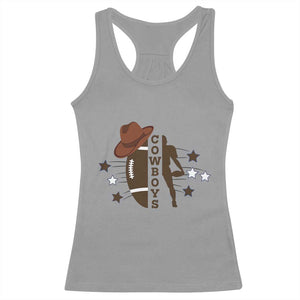 Cowboy Football Pride Racerback Tank Top Western Style Gift - Print Your Wear