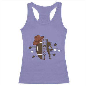Cowboy Football Pride Racerback Tank Top Western Style Gift - Print Your Wear