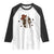 Cowboy Football Pride Raglan Shirt Western Style Gift TS12 White Black Print Your Wear