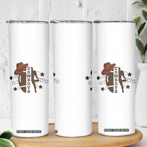 Cowboy Pride Skinny Tumbler Western Style Sport Lover Gift TS12 Print Your Wear