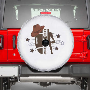 Cowboy Football Pride Spare Tire Cover Western Style Gift TS12 White Print Your Wear