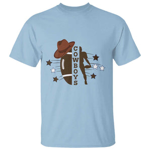 Cowboy Football Pride T Shirt Western Style Gift TS12 Light Blue Print Your Wear
