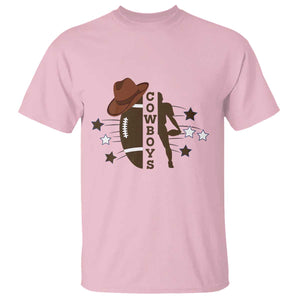 Cowboy Football Pride T Shirt Western Style Gift TS12 Light Pink Print Your Wear