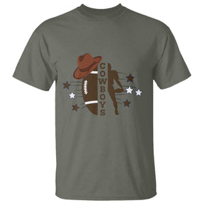 Cowboy Football Pride T Shirt Western Style Gift TS12 Military Green Print Your Wear