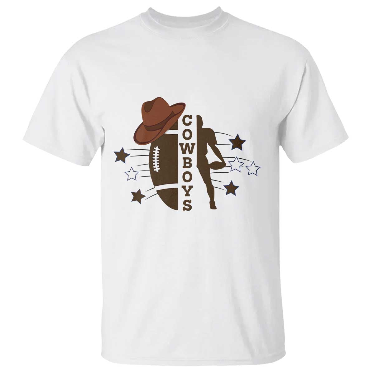 Cowboy Football Pride T Shirt Western Style Gift TS12 White Print Your Wear