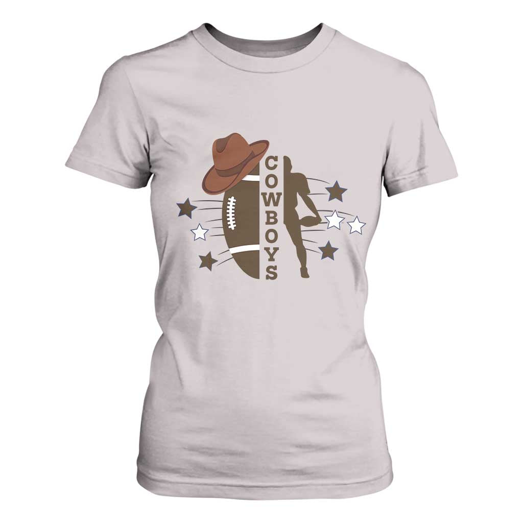 Cowboy Pride T Shirt For Women Western Style Sport Lover Gift TS12 Ice Gray Print Your Wear