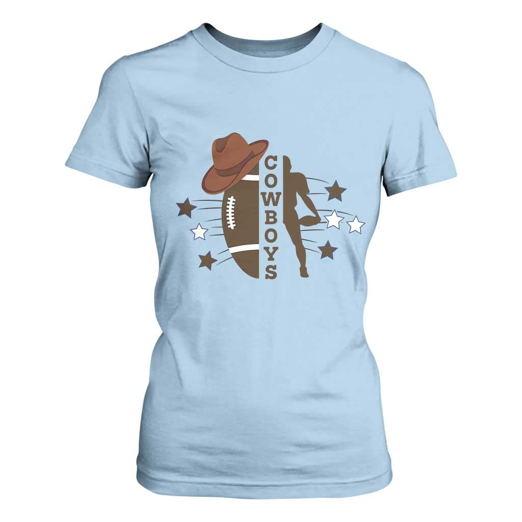 Cowboy Pride T Shirt For Women Western Style Sport Lover Gift TS12 Light Blue Print Your Wear
