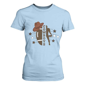 Cowboy Football Pride T Shirt For Women Western Style Gift TS12 Light Blue Print Your Wear