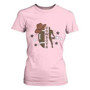 Cowboy Football Pride T Shirt For Women Western Style Gift TS12 Light Pink Print Your Wear