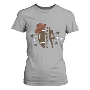 Cowboy Football Pride T Shirt For Women Western Style Gift TS12 Sport Gray Print Your Wear