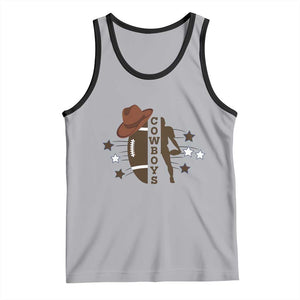 Cowboy Football Pride Tank Top Western Style Gift TS12 Athletic Heather Black Print Your Wear