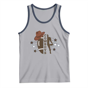 Cowboy Football Pride Tank Top Western Style Gift TS12 Athletic Heather Navy Print Your Wear
