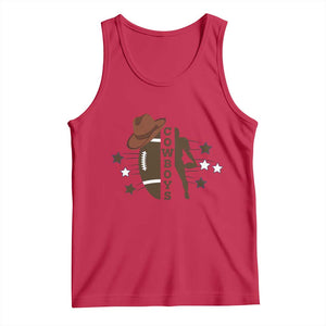 Cowboy Football Pride Tank Top Western Style Gift TS12 Red Print Your Wear