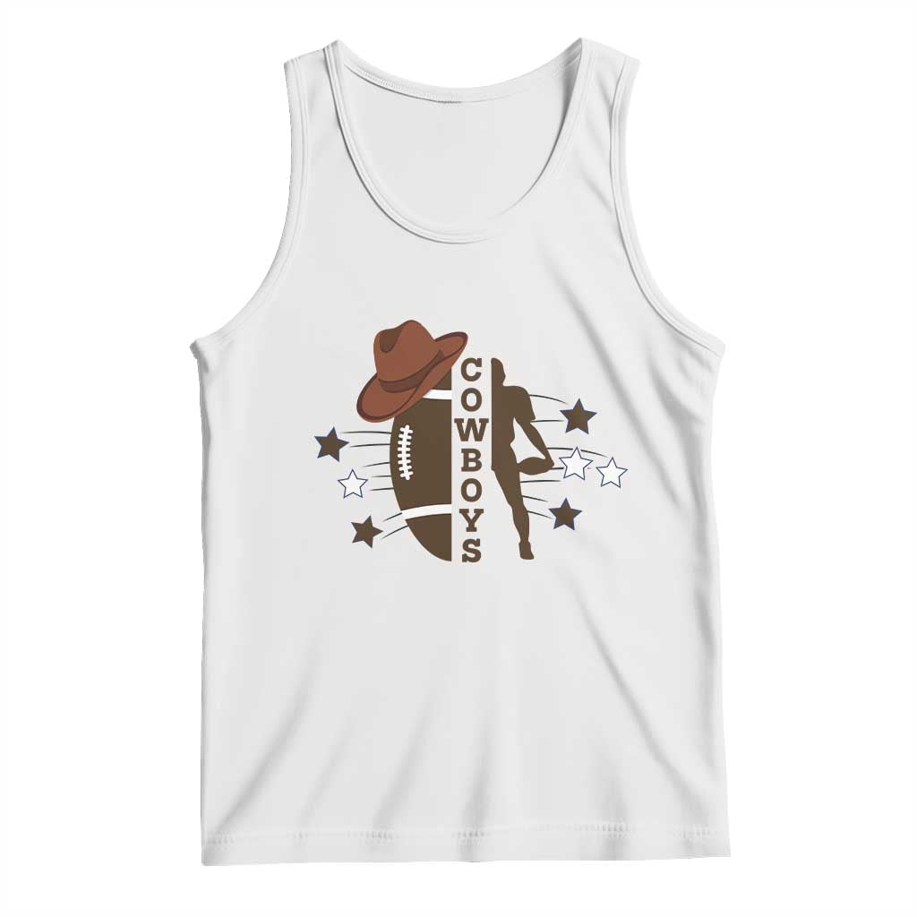Cowboy Football Pride Tank Top Western Style Gift TS12 White Print Your Wear