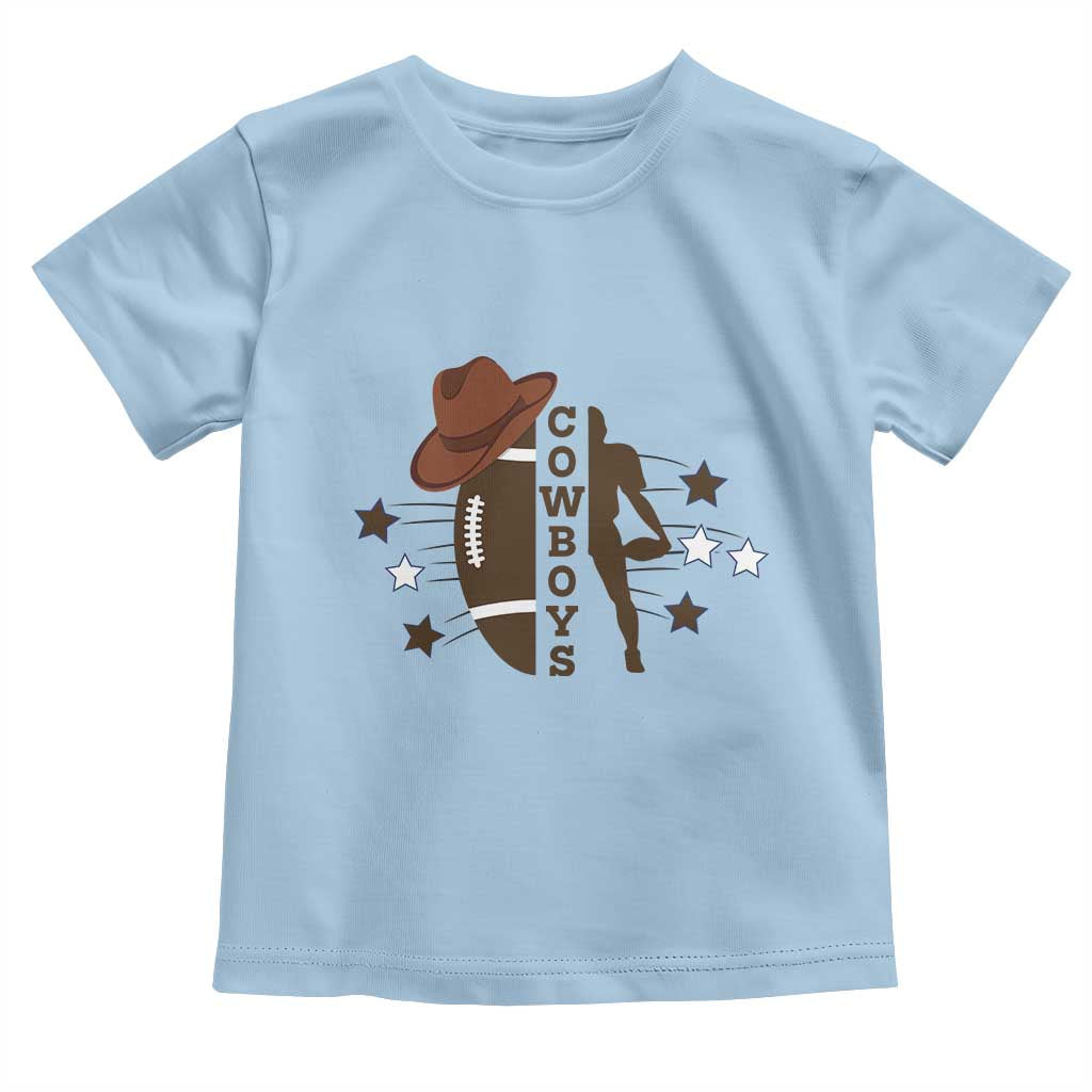 Cowboy Pride Toddler T Shirt Western Style Sport Lover Gift TS12 Light Blue Print Your Wear