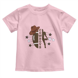 Cowboy Football Pride Toddler T Shirt Western Style Gift TS12 Light Pink Print Your Wear
