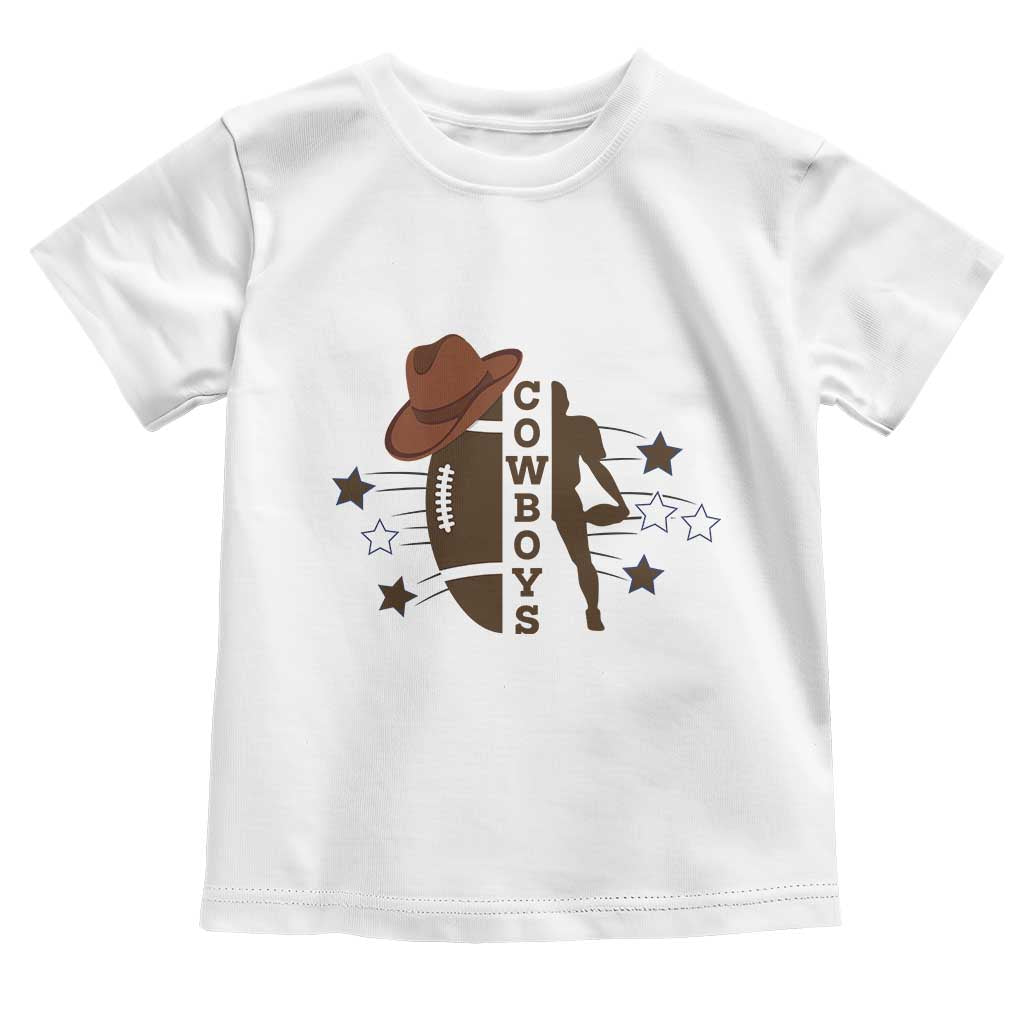 Cowboy Football Pride Toddler T Shirt Western Style Gift TS12 White Print Your Wear