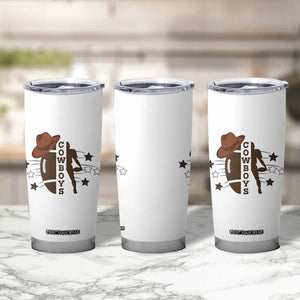 Cowboy Football Pride Tumbler Cup Western Style Gift - Print Your Wear