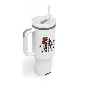 Cowboy Pride Tumbler With Handle Western Style Sport Lover Gift TS12 Print Your Wear
