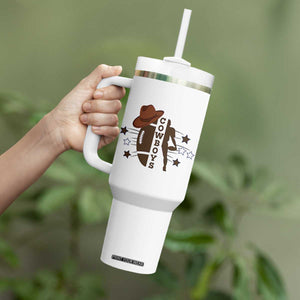 Cowboy Pride Tumbler With Handle Western Style Sport Lover Gift TS12 Print Your Wear