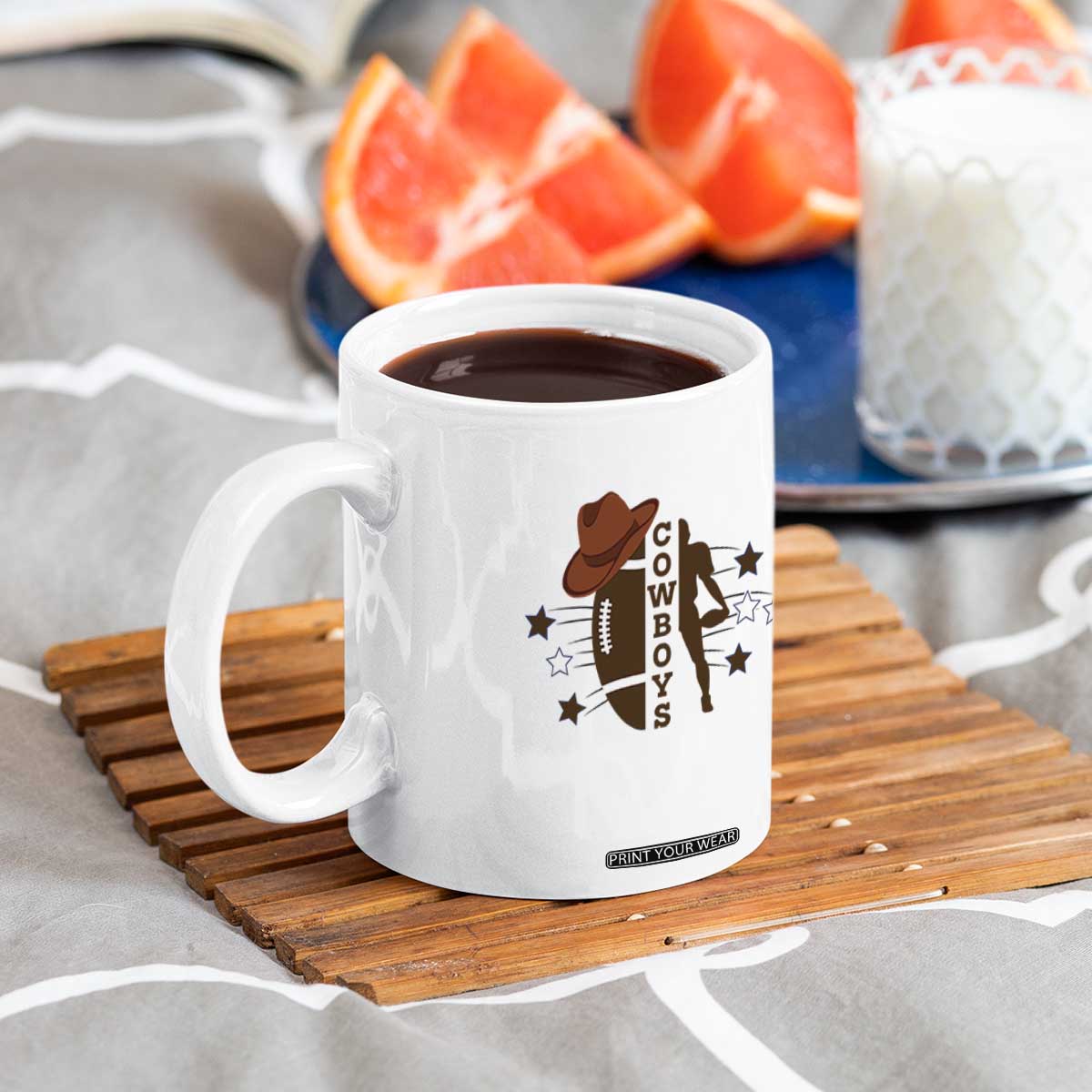 Cowboy Football Pride Coffee Mug Western Style Gift TS12 Print Your Wear