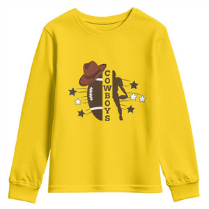 Cowboy Football Pride Youth Sweatshirt Western Style Gift TS12 Daisy Print Your Wear