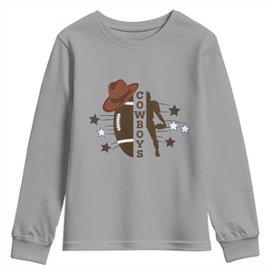Cowboy Football Pride Youth Sweatshirt Western Style Gift TS12 Sport Gray Print Your Wear