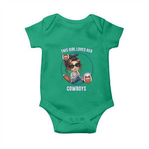 This Girl Loves Her Cowboys Baby Onesie Game Day Gift For Fans TS12 Irish Green Print Your Wear