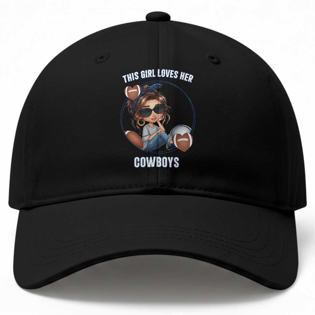 This Girl Loves Her Cowboy Baseball Cap Game Day Gift For Fans TS12 Print Your Wear