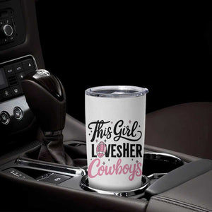 Funny Football Fan Gift Tumbler Cup This Girl Loves Her Cowboys - Print Your Wear
