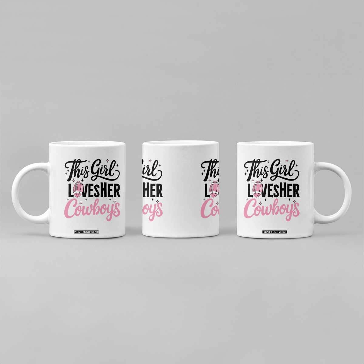 Funny DF Fan Gift Coffee Mug This Girl Loves Her Cowboy TS12 Print Your Wear
