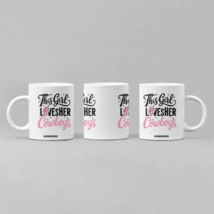 Funny Football Fan Gift Coffee Mug This Girl Loves Her Cowboys TS12 Print Your Wear
