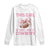 This Girl Loves Her Cowboys Long Sleeve Shirt Pink Bow Football Fan Gift - Print Your Wear